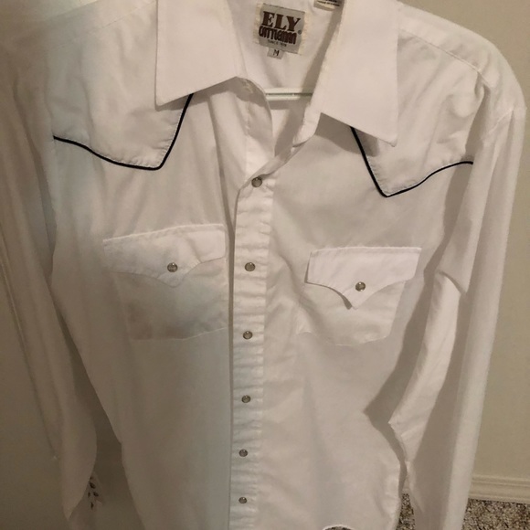 Ely Cattlemen traditional white western shirt - Picture 2 of 3